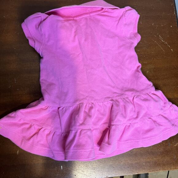 Ralph Lauren Polo Infant Pink Dress Collared Short Sleeve 9-month Baby Girl - Picture 7 of 7